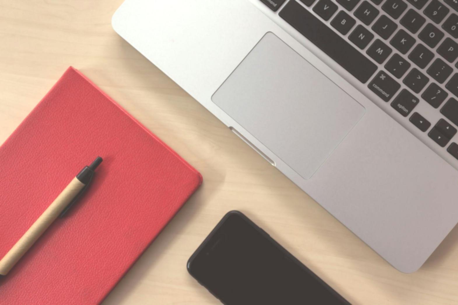 quorinavex office workspace showing course planning materials